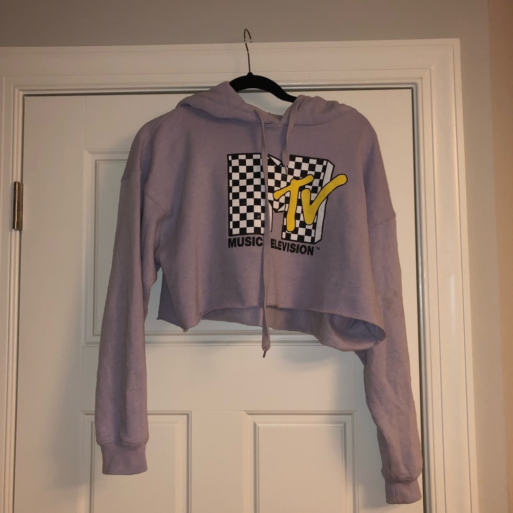 Cropped Sweatshirt With MTV Logo